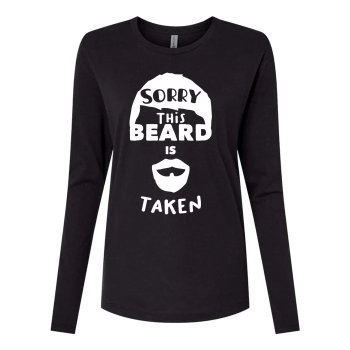 Sorry This Beard Is Taken Gift Valentines Day Gift Womens Cotton Relaxed Long Sleeve T-Shirt