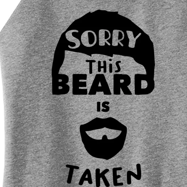 Sorry This Beard Is Taken Gift Valentines Day Gift Women’s Perfect Tri Rocker Tank