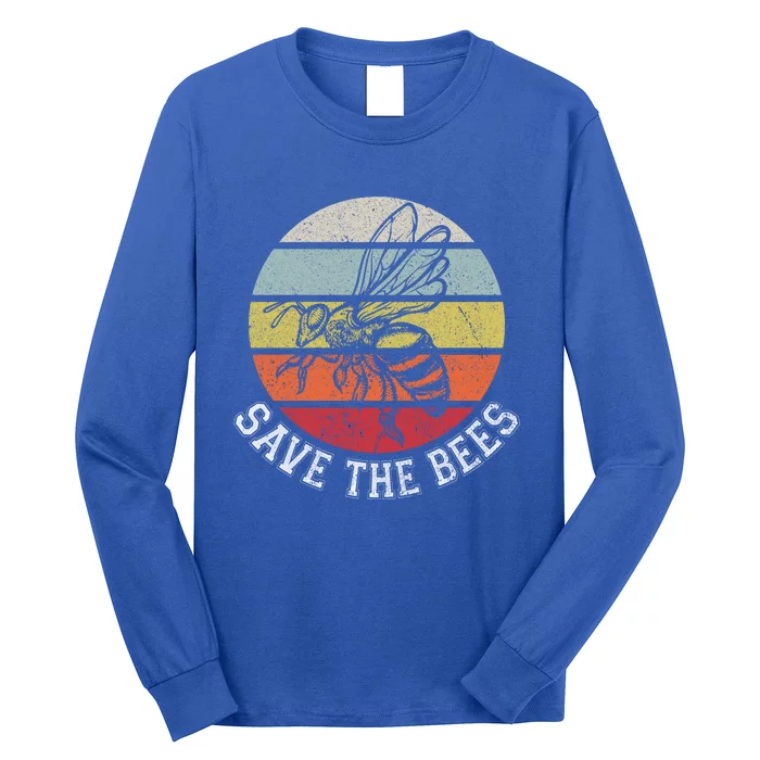 Save The Bees Meaningful Gift Plant Trees And Protect Our Seas Gift Long Sleeve Shirt