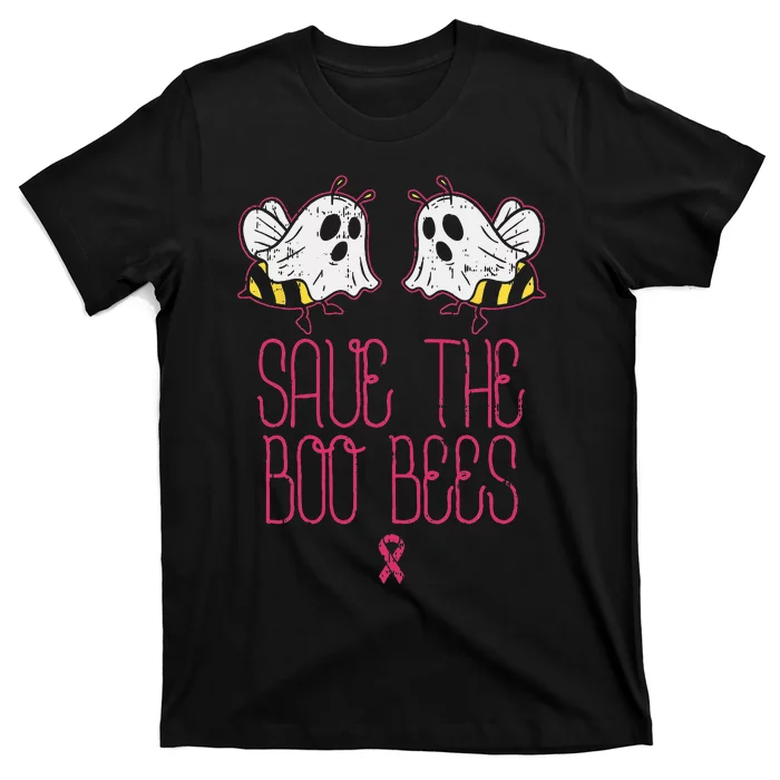 Save The Boobees Boo Bees Breast Cancer Halloween Women T-Shirt