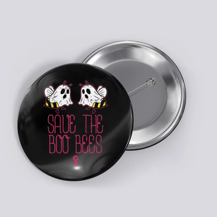 Save The Boobees Boo Bees Breast Cancer Halloween Women Button