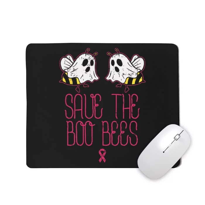 Save The Boobees Boo Bees Breast Cancer Halloween Women Mousepad