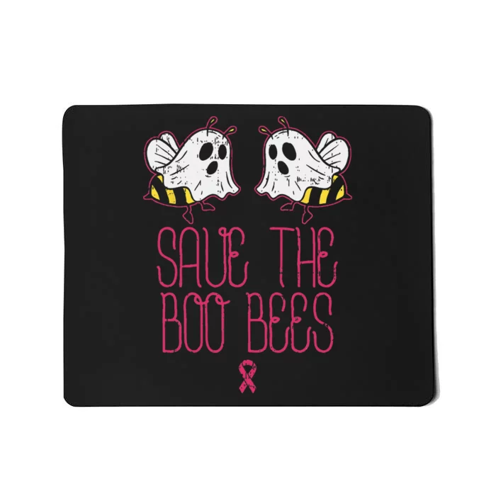 Save The Boobees Boo Bees Breast Cancer Halloween Women Mousepad