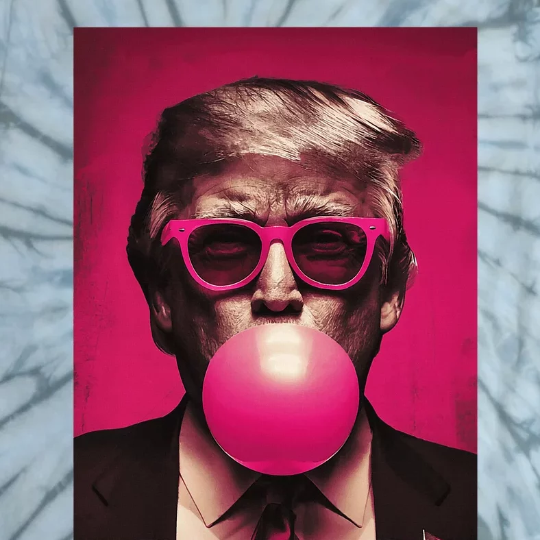 Sunglasses Trump Bubble Gum Tie-Dye T-Shirt