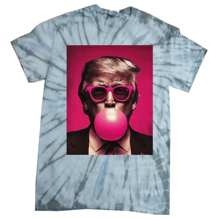 Sunglasses Trump Bubble Gum Tie-Dye T-Shirt