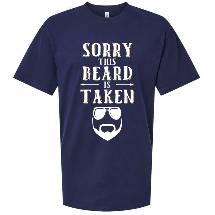 Sorry This Beard Is Taken Gift Valentines Day Cool Gift Sueded Cloud Jersey T-Shirt