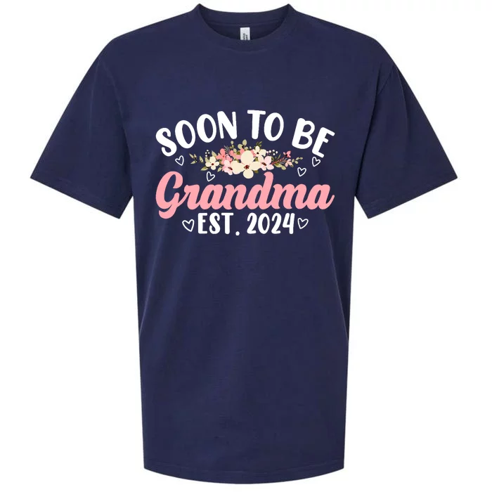 Soon To Be Grandma 2024 MotherS Day For New Grandma Sueded Cloud Jersey T-Shirt