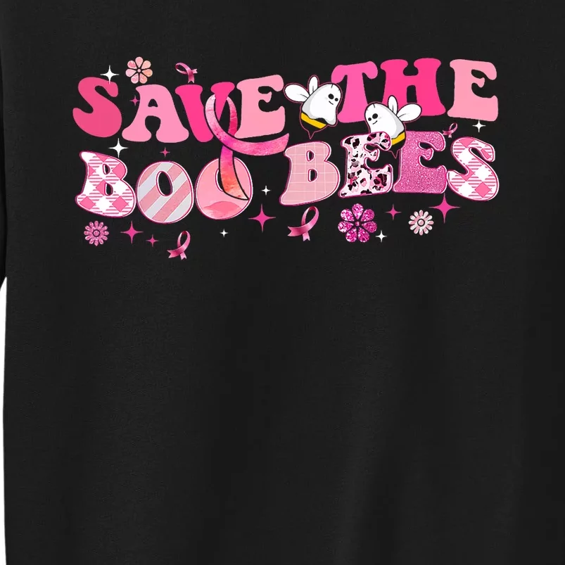 Save The Boo Bees Breast Cancer Awareness Halloween Boo Bees Sweatshirt