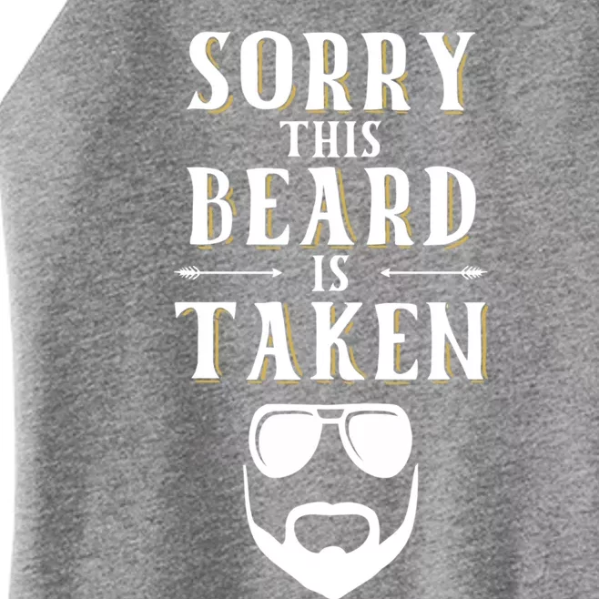 Sorry This Beard Is Taken Gift Valentines Day Meaningful Gift Women’s Perfect Tri Rocker Tank