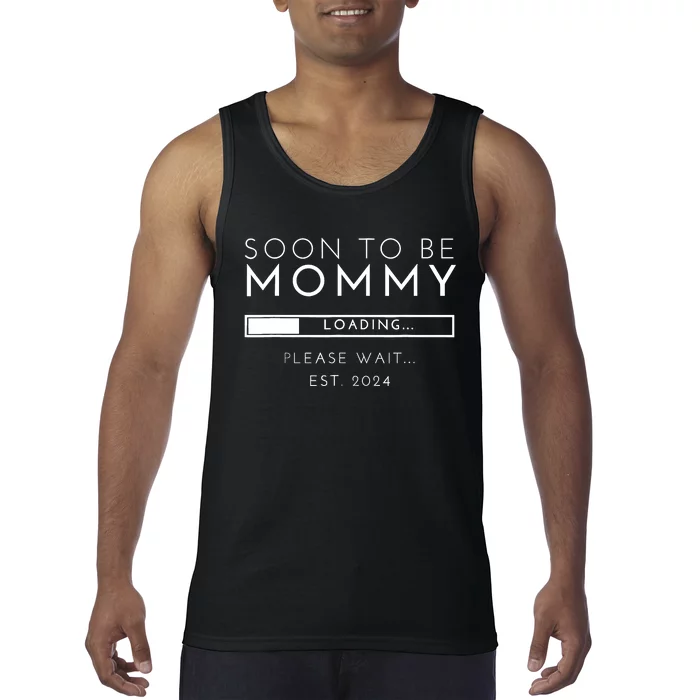 Soon To Be Mommy Est 2024 Promoted To Mom 2024 New Mama Tank Top