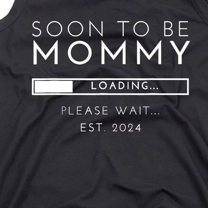 Soon To Be Mommy Est 2024 Promoted To Mom 2024 New Mama Tank Top