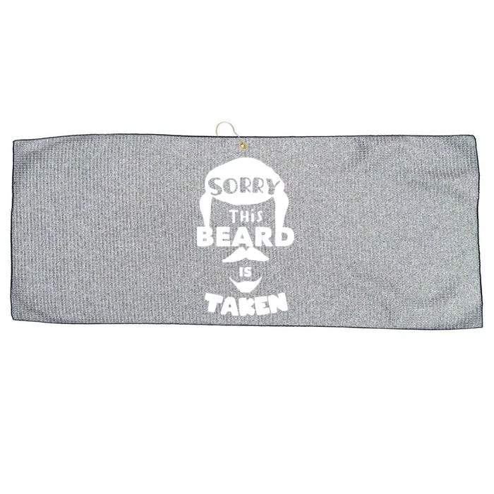 Sorry This Beard Is Taken Gift Valentines Day Gift Large Microfiber Waffle Golf Towel