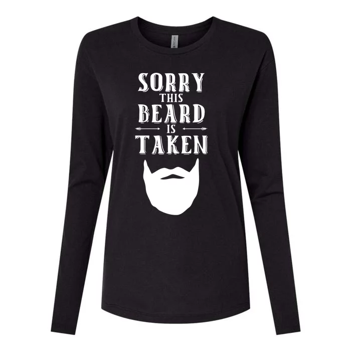 Sorry This Beard Is Taken Gift Valentines Day Gift Womens Cotton Relaxed Long Sleeve T-Shirt