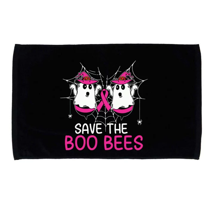 Save The Boobees Boo Bees Ribbon Breast Cancer Halloween Microfiber Hand Towel