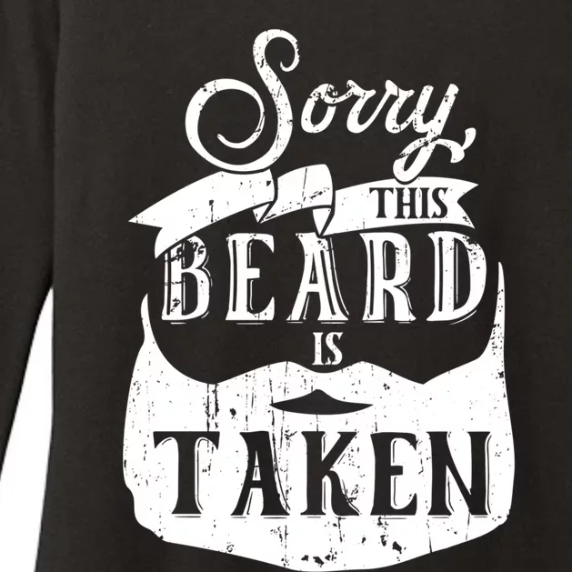 Sorry This Beard Is Taken Gift Valentines Day Gift Womens CVC Long Sleeve Shirt