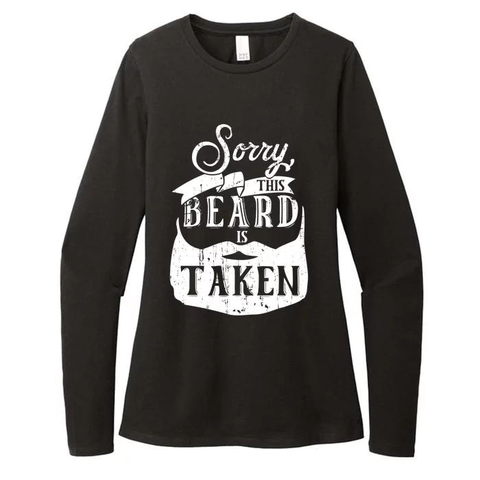 Sorry This Beard Is Taken Gift Valentines Day Gift Womens CVC Long Sleeve Shirt