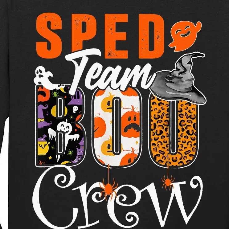 Sped Team Boo Crew Halloween Costume Special Education Crew Tall Long Sleeve T-Shirt