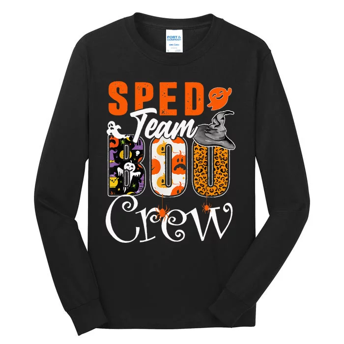 Sped Team Boo Crew Halloween Costume Special Education Crew Tall Long Sleeve T-Shirt