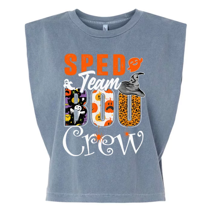 Sped Team Boo Crew Halloween Costume Special Education Crew Garment-Dyed Women's Muscle Tee