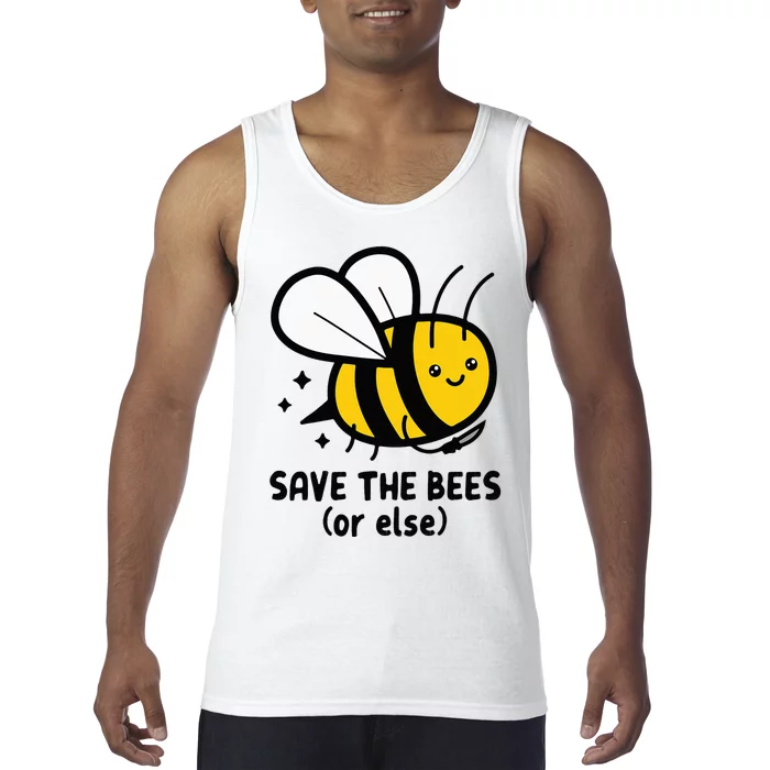 Save The Bees Or Else Knife Nature Animals Tank Top