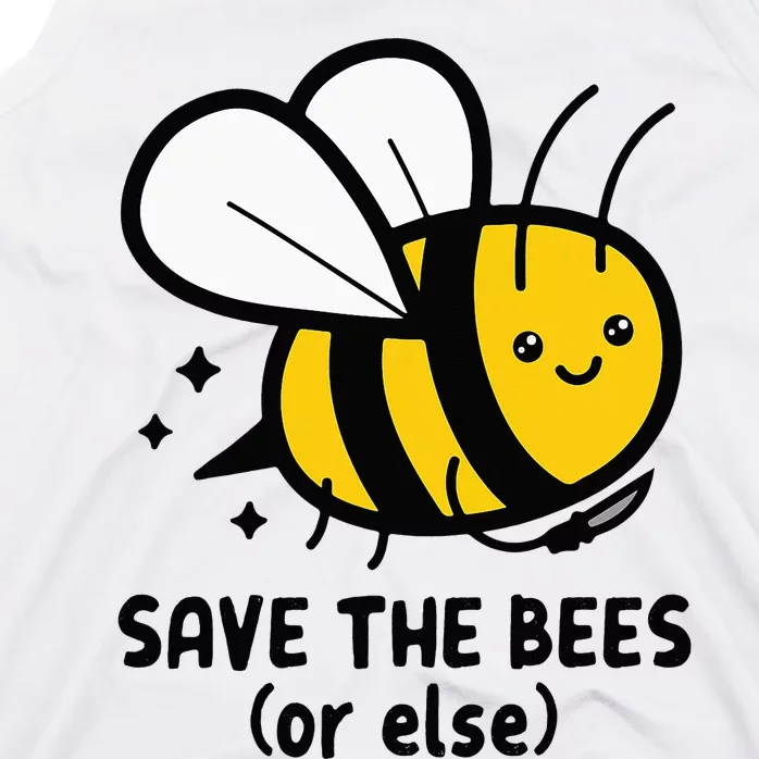 Save The Bees Or Else Knife Nature Animals Tank Top