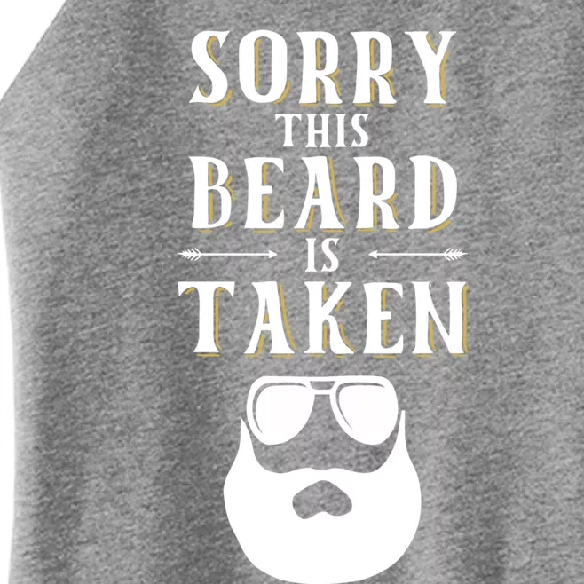 Sorry This Beard Is Taken Meaningful Gift Valentines Day Cute Gift Women’s Perfect Tri Rocker Tank