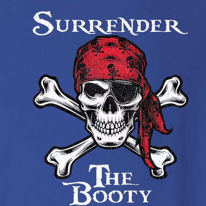 Surrender The Booty Funny Pirate Festival Toddler Long Sleeve Shirt