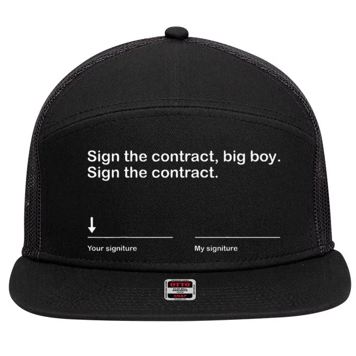 Sign The Contract Big Boy Event 2024 7 Panel Mesh Trucker Snapback Hat