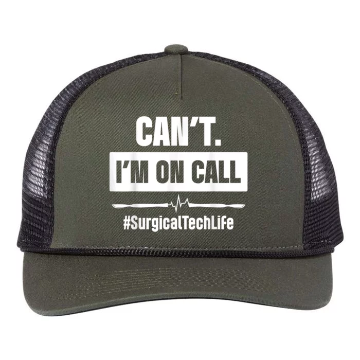 Surgical Technologist Call Scrub Tech Retro Rope Trucker Hat Cap