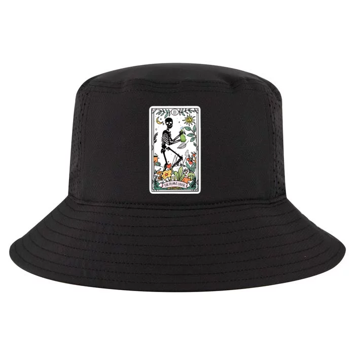 Skeleton Tarot Card Plant Mom Cool Comfort Performance Bucket Hat