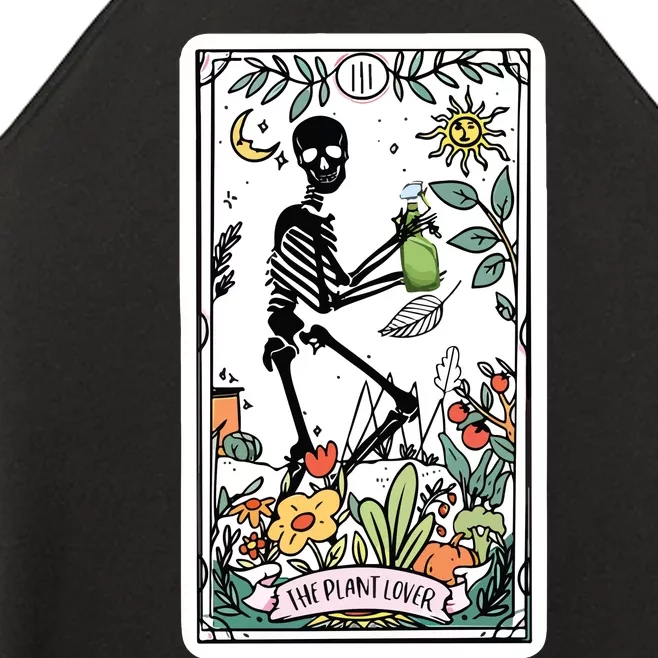 Skeleton Tarot Card Plant Mom Women’s Perfect Tri Rocker Tank