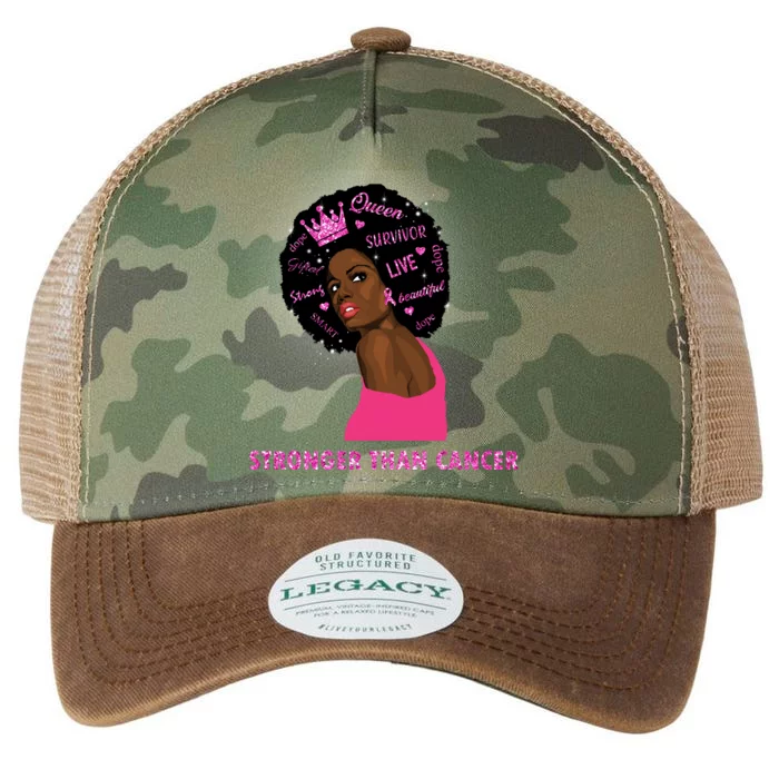 Stronger Than Cancer African American Woman Legacy Tie Dye Trucker Hat