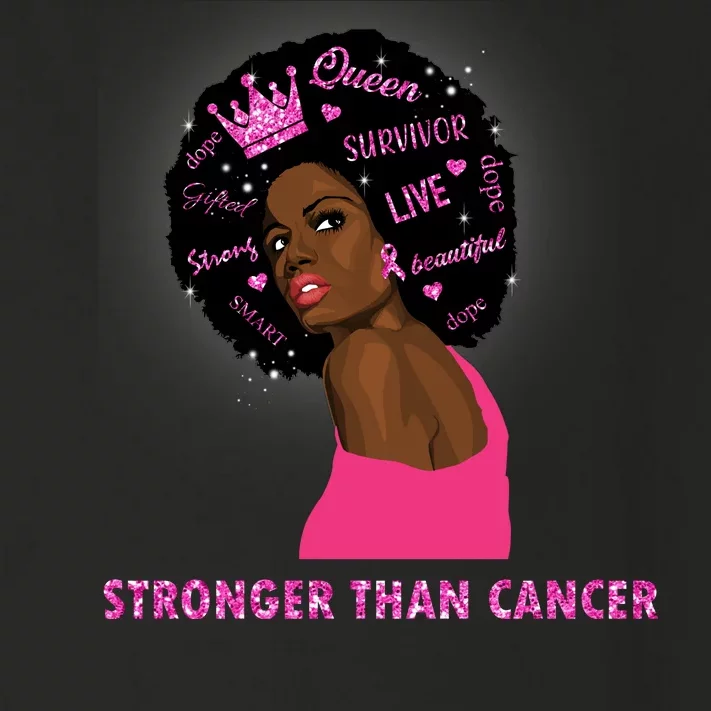 Stronger Than Cancer African American Woman Toddler Long Sleeve Shirt