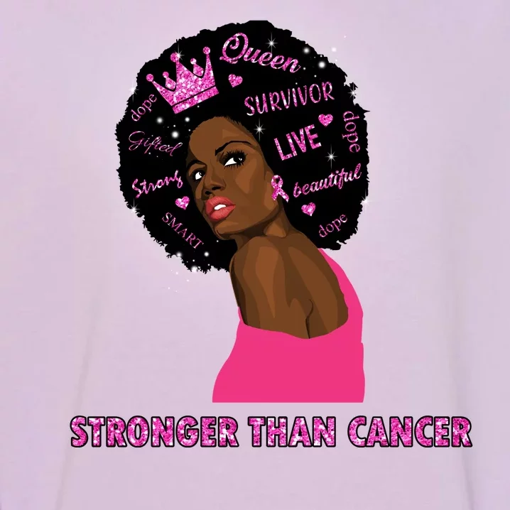 Stronger Than Cancer African American Woman Garment-Dyed Sweatshirt