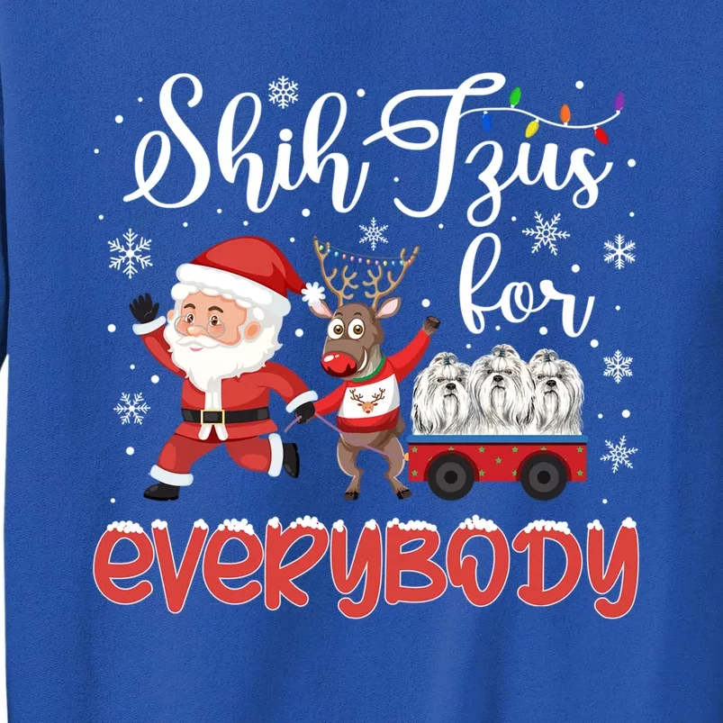 Shih Tzu Christmas Shih Tzus For Everybody Xmas Cute Gift Sweatshirt