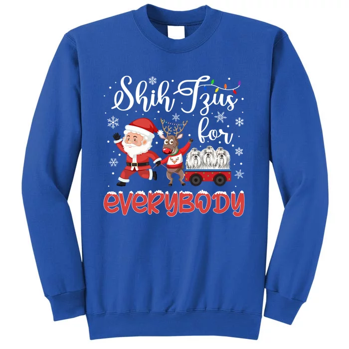 Shih Tzu Christmas Shih Tzus For Everybody Xmas Cute Gift Sweatshirt