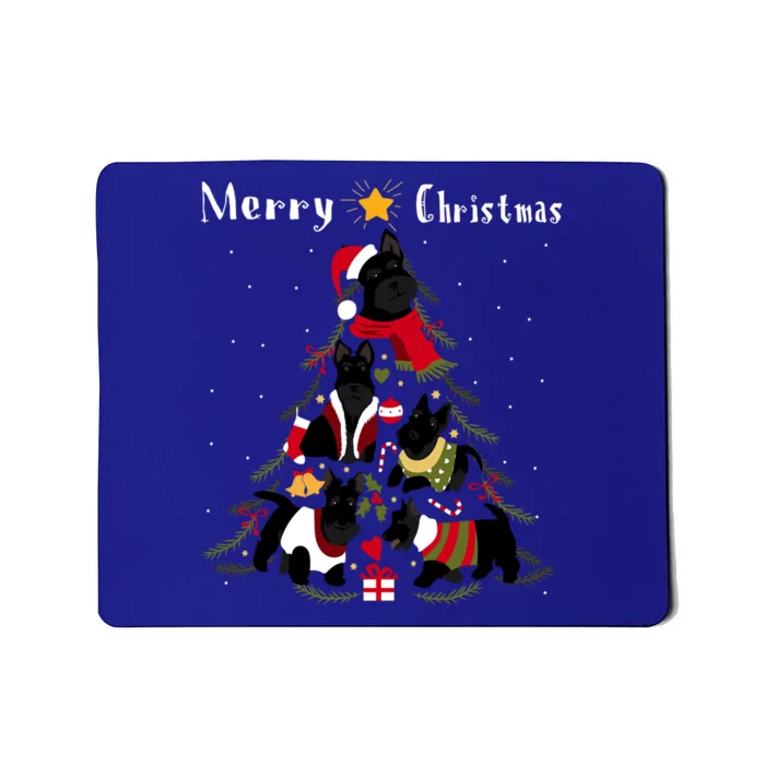 Scottish Terrier Christmas Tree Xmas Dog Lover Gift Mousepad