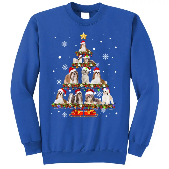 Shih Tzu Christmas Tree XMas Gift Sweatshirt