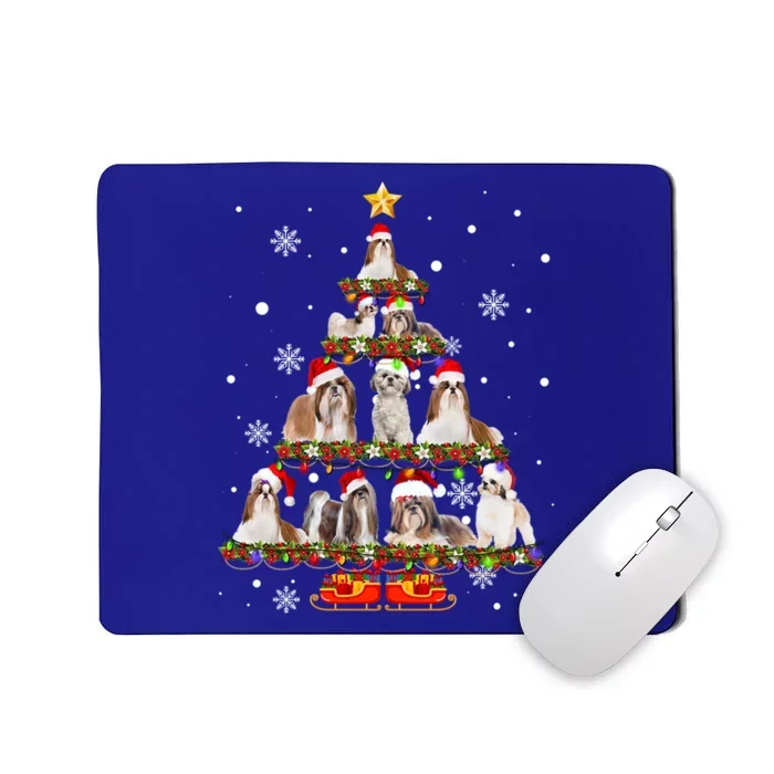 Shih Tzu Christmas Tree XMas Gift Mousepad