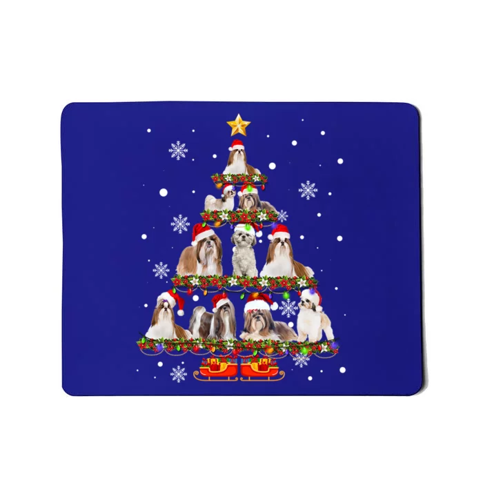 Shih Tzu Christmas Tree XMas Gift Mousepad