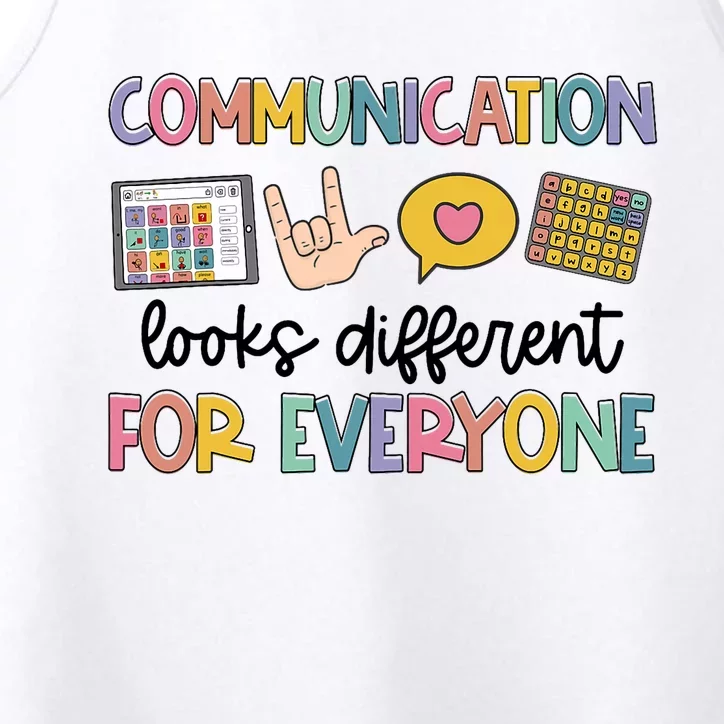 Speech Therapy Communication Looks Different For Everyone Performance Tank