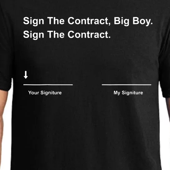 Sign The Contract Big Boy Pajama Set