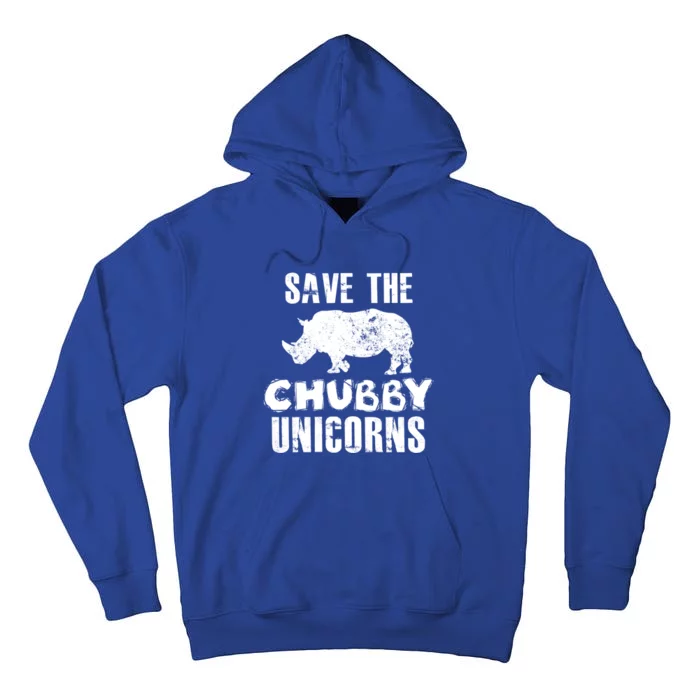 Save The Chubby Unicorns Funny Gift Tall Hoodie