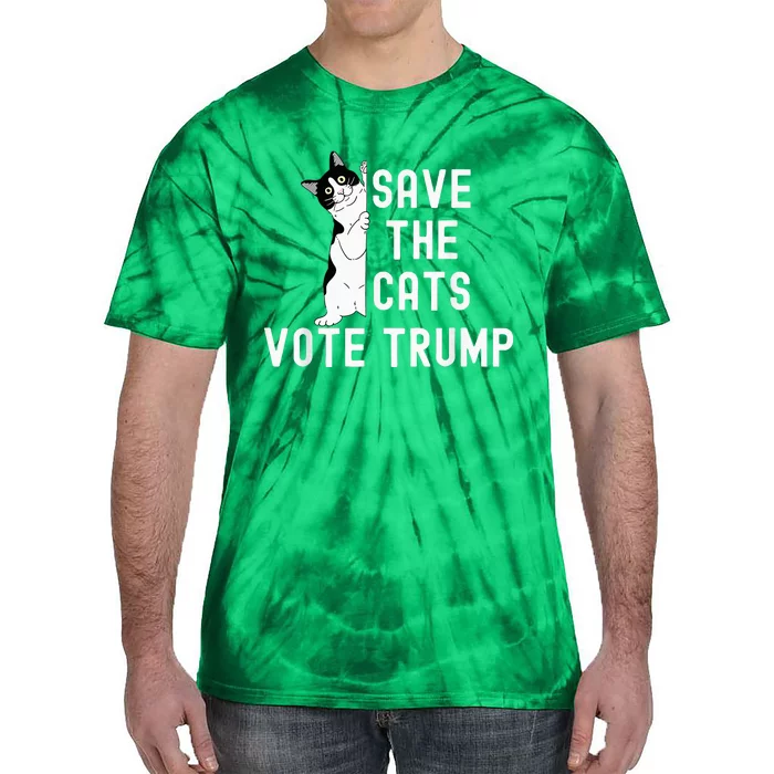 Save The Cats Vote Trump Tie-Dye T-Shirt