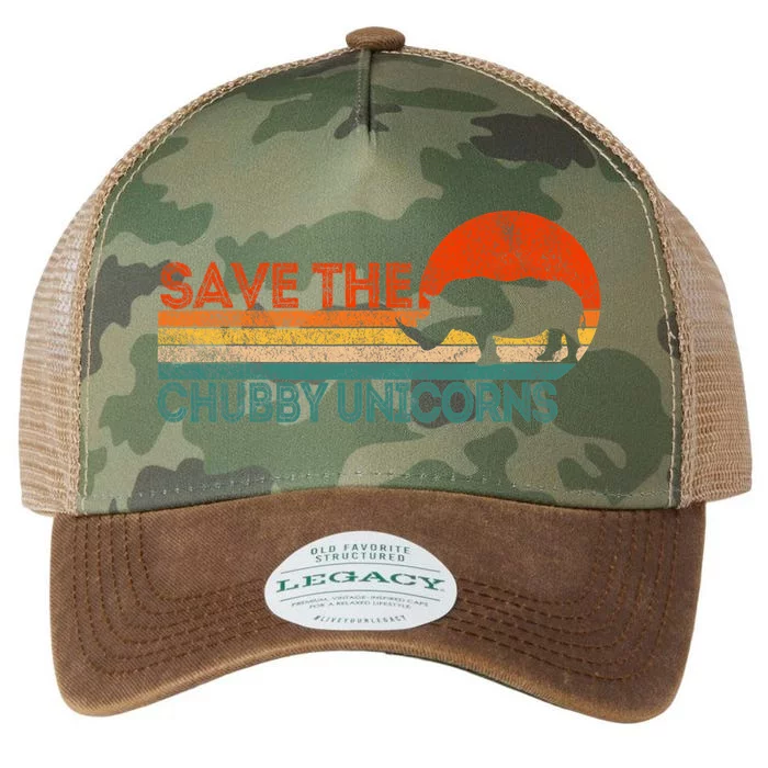 Save The Chubby Unicorns Funny Rhino Chubby Unicorn Legacy Tie Dye Trucker Hat