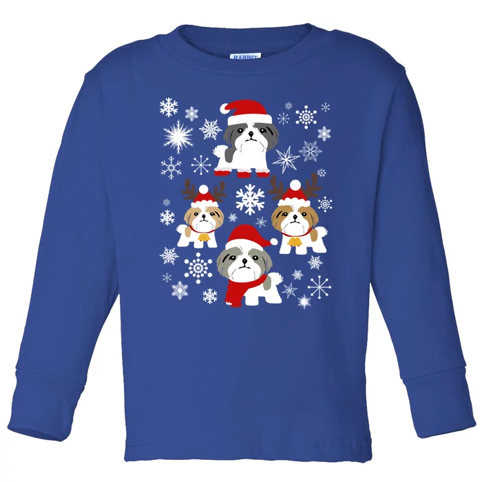 Shih Tzu Christmas For Shih Tzu Lovers Meaningful Gift Toddler Long Sleeve Shirt