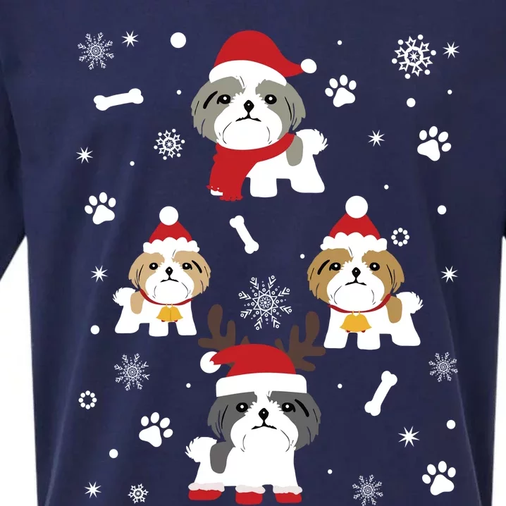 Shih Tzu Christmas Gift Costume Sueded Cloud Jersey T-Shirt