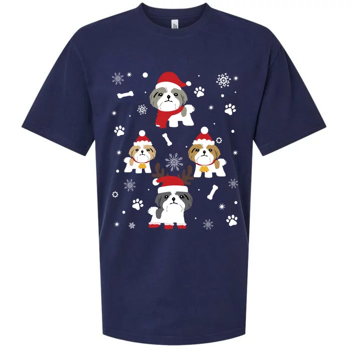 Shih Tzu Christmas Gift Costume Sueded Cloud Jersey T-Shirt