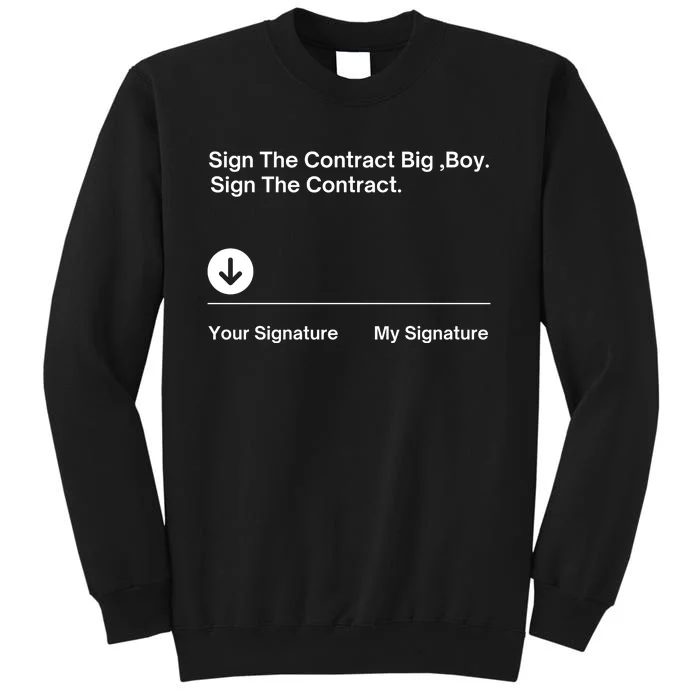 Sign The Contract Big Boy Funny Boxer Box Boxing Sweatshirt