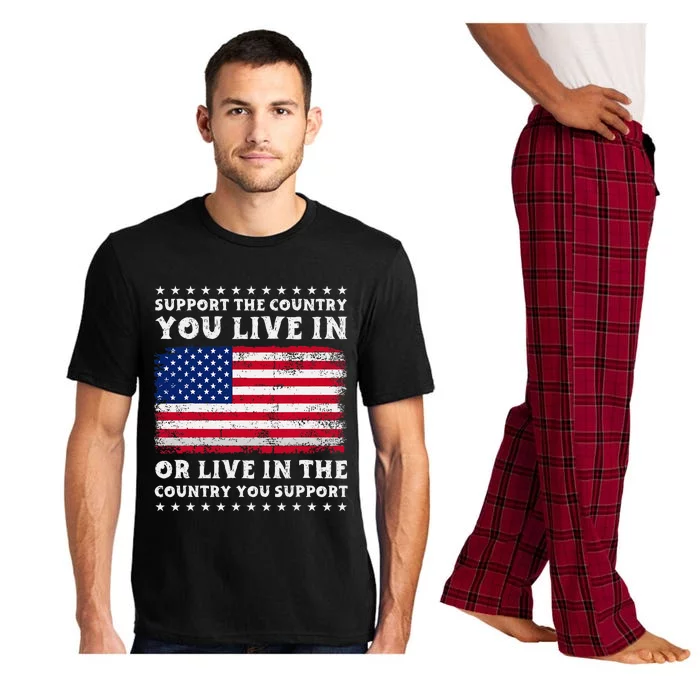 Support The Country You Live In The Country You Pajama Set